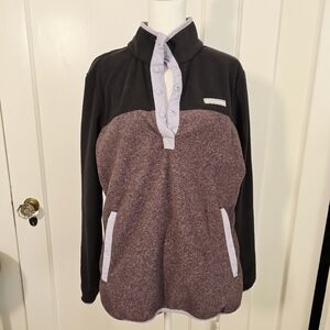 Columbia Gray and Purple Fleece Size L